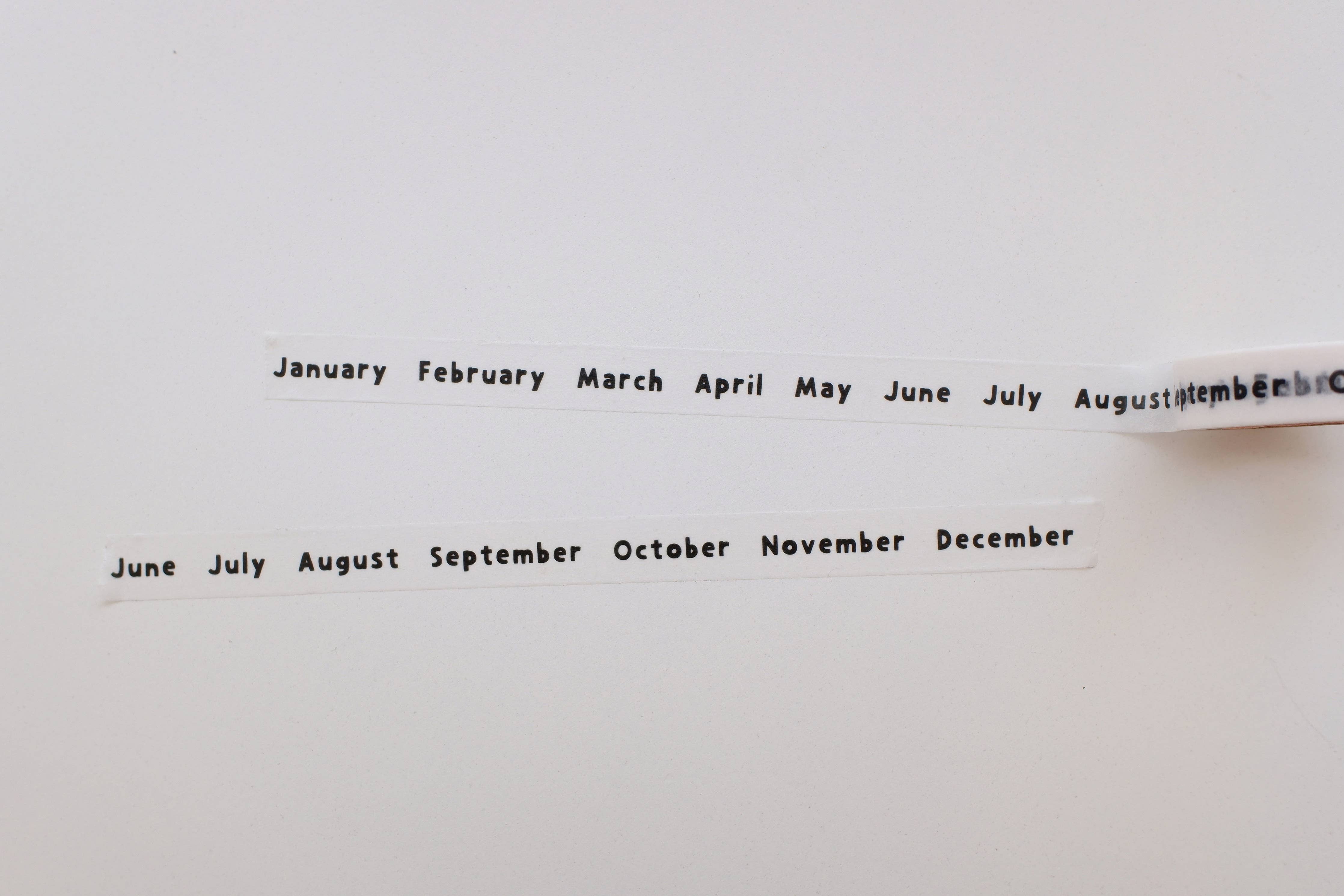 Suatelier design - Months Washi Tape