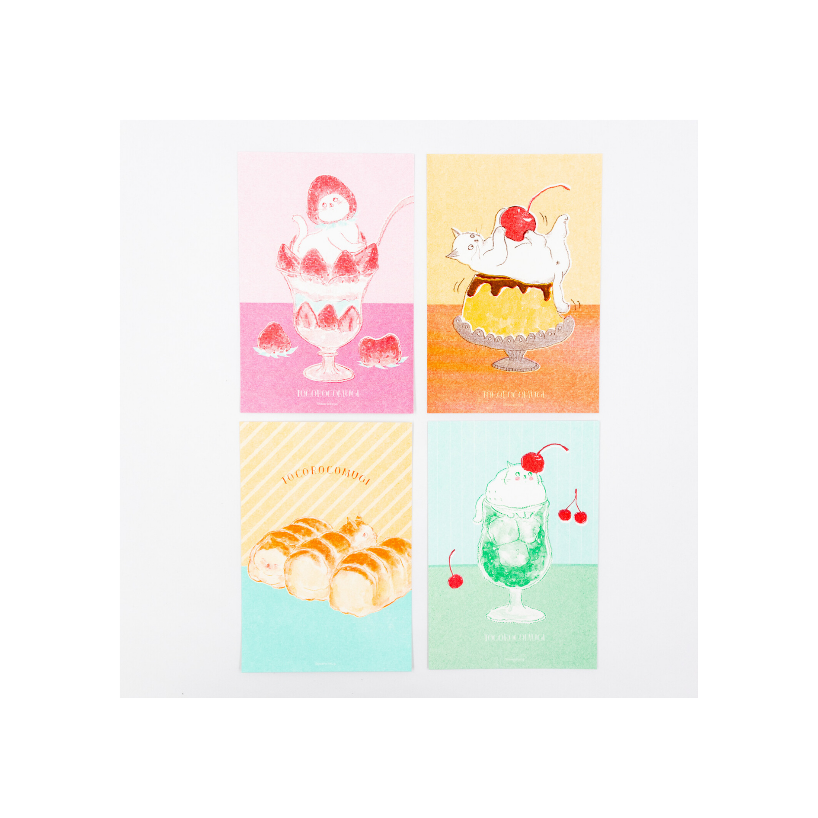 Furukawa Paper Retro Printed Postcards - Pudding