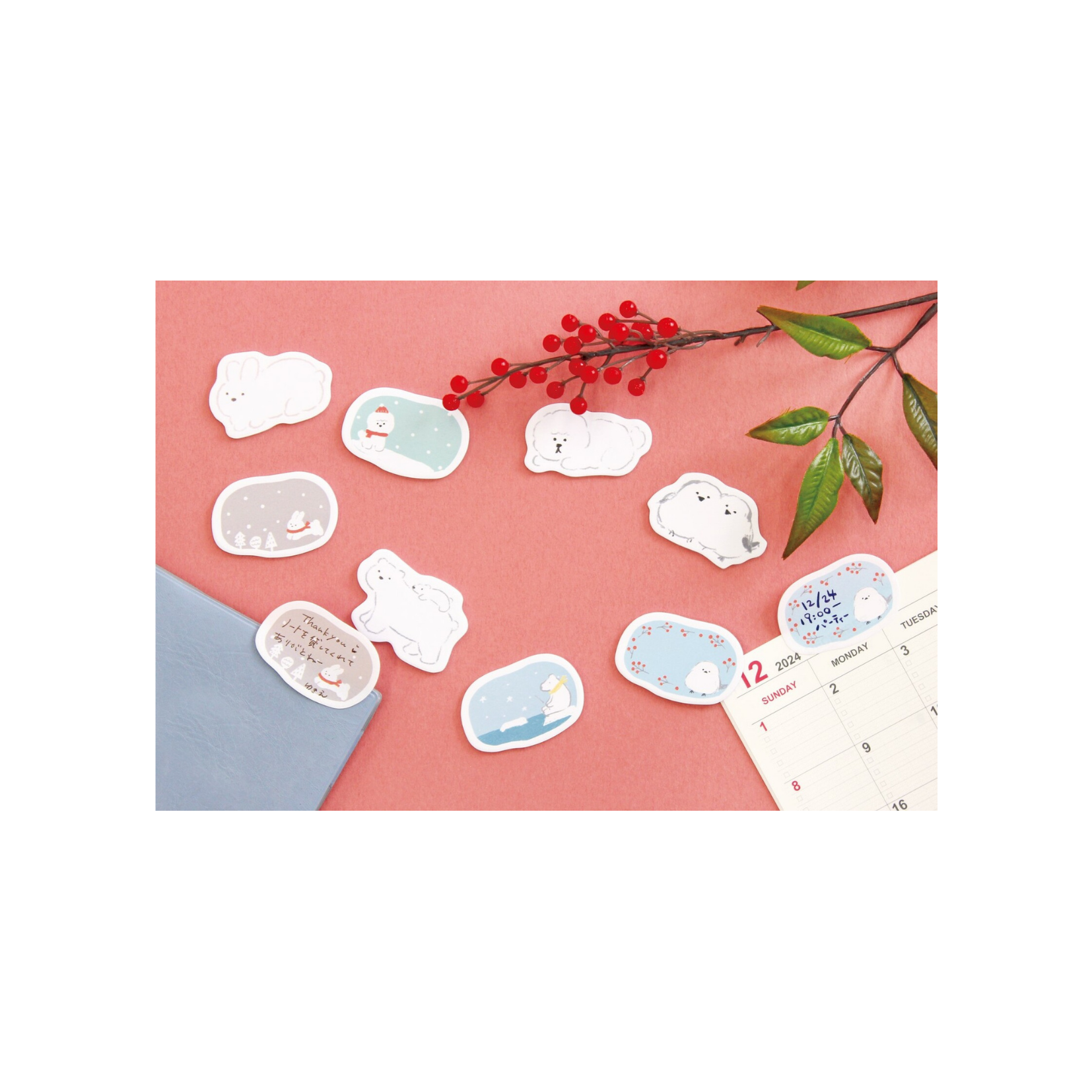 Furukawa Paper Die Cut Sticky Notes Mofushiro Fusen - Dog