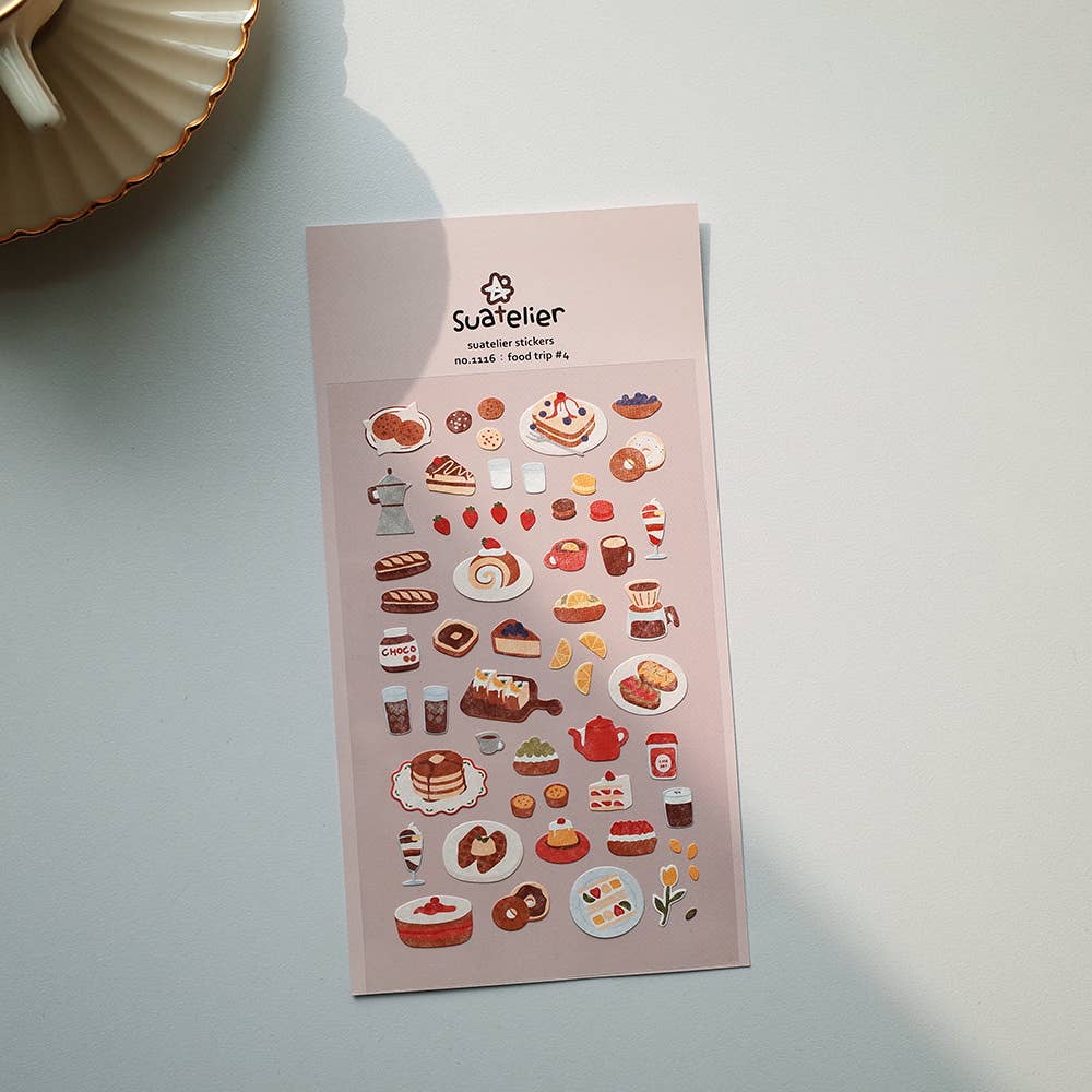 Suatelier design - Food Trip #4 Sticker Sheet