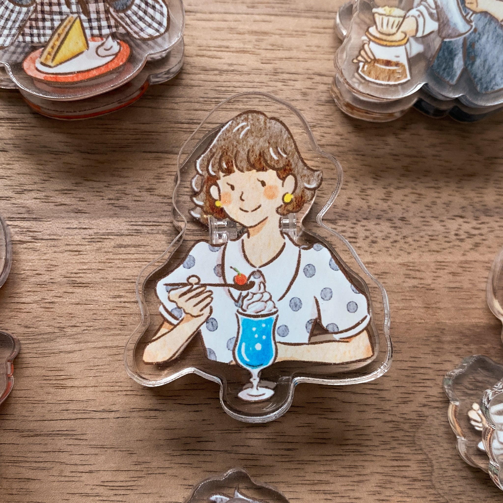 Point Chen - Kissa Girl Acrylic Clip (Blind boxes)