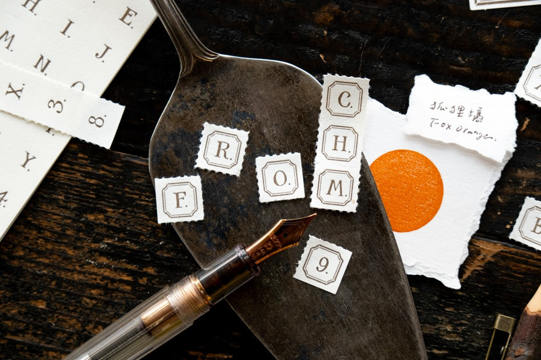 OURS Letters (Framed) Letterpress Notepad