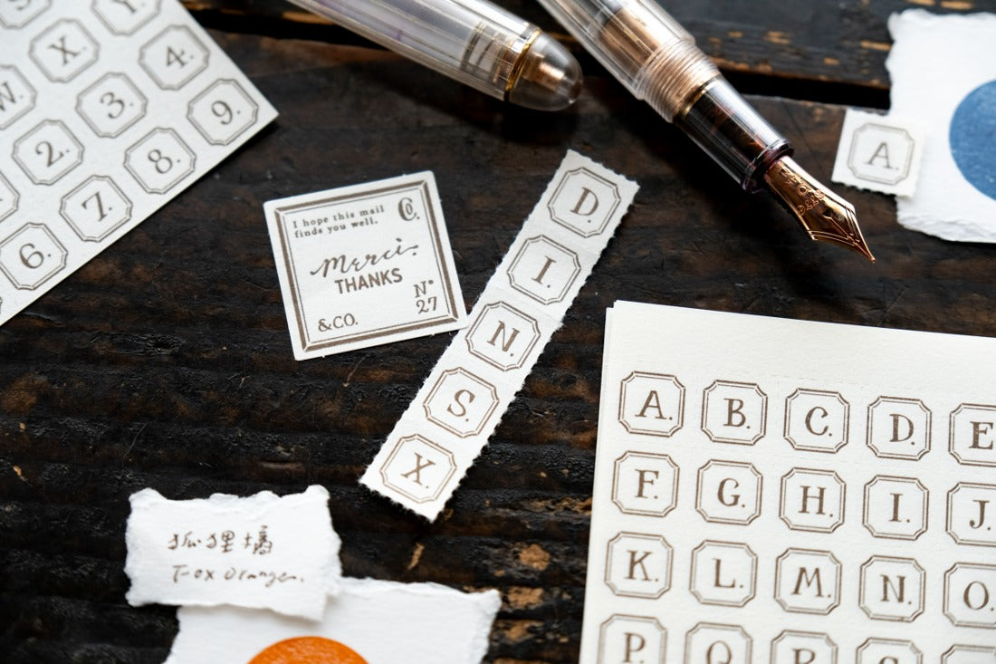 OURS Letters (Framed) Letterpress Notepad