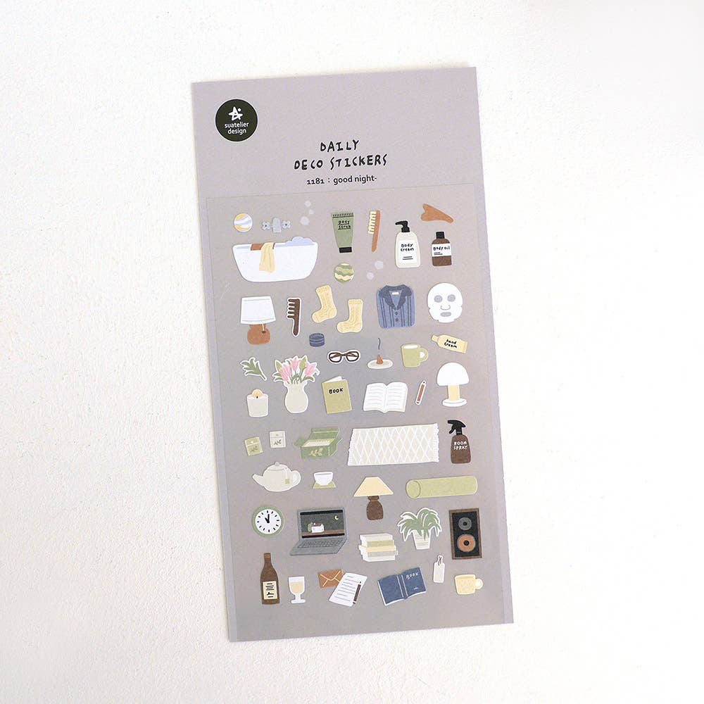 Suatelier design - Good night sticker sheet