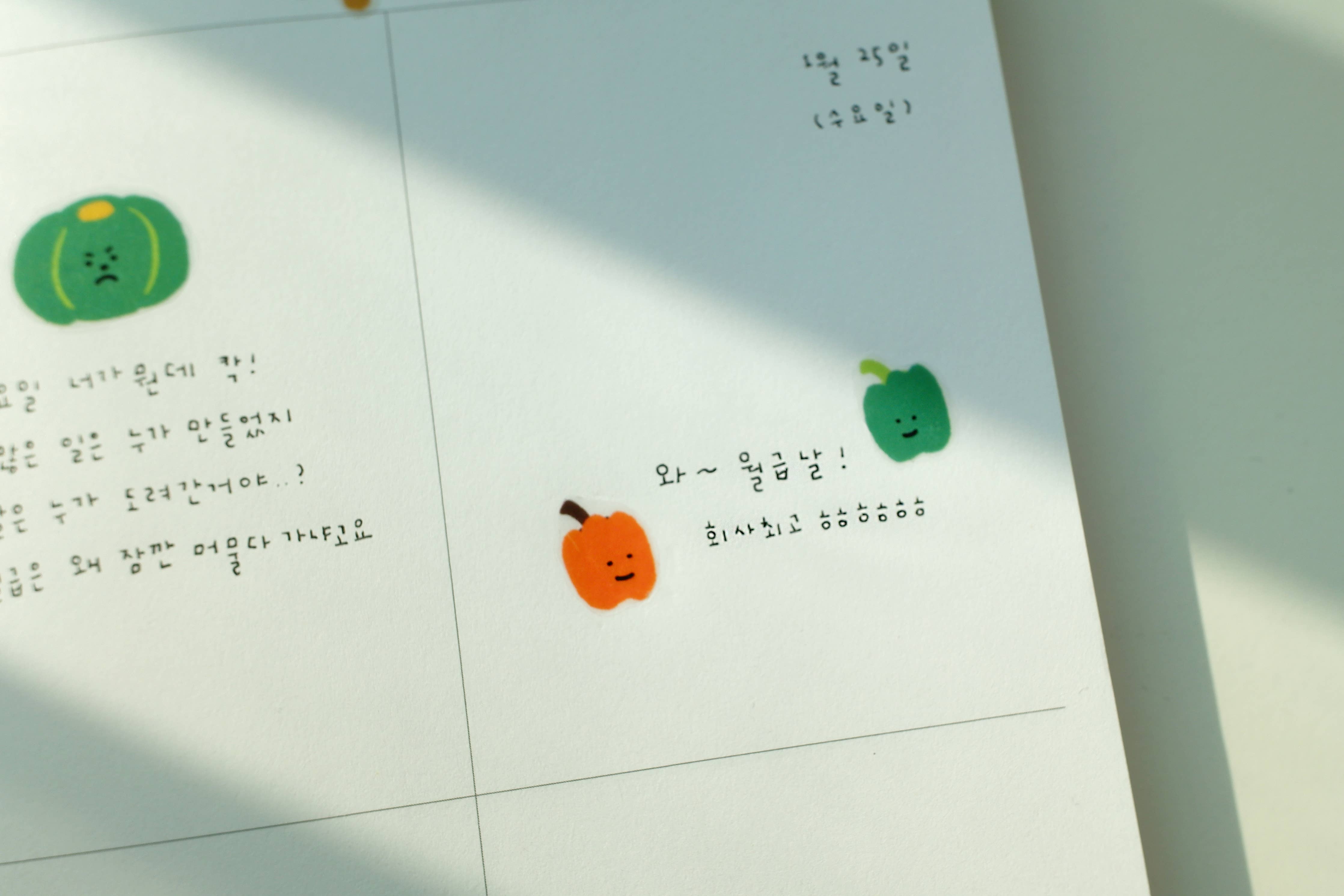 Suatelier design - Happy colorful vegetable Sticker Sheet