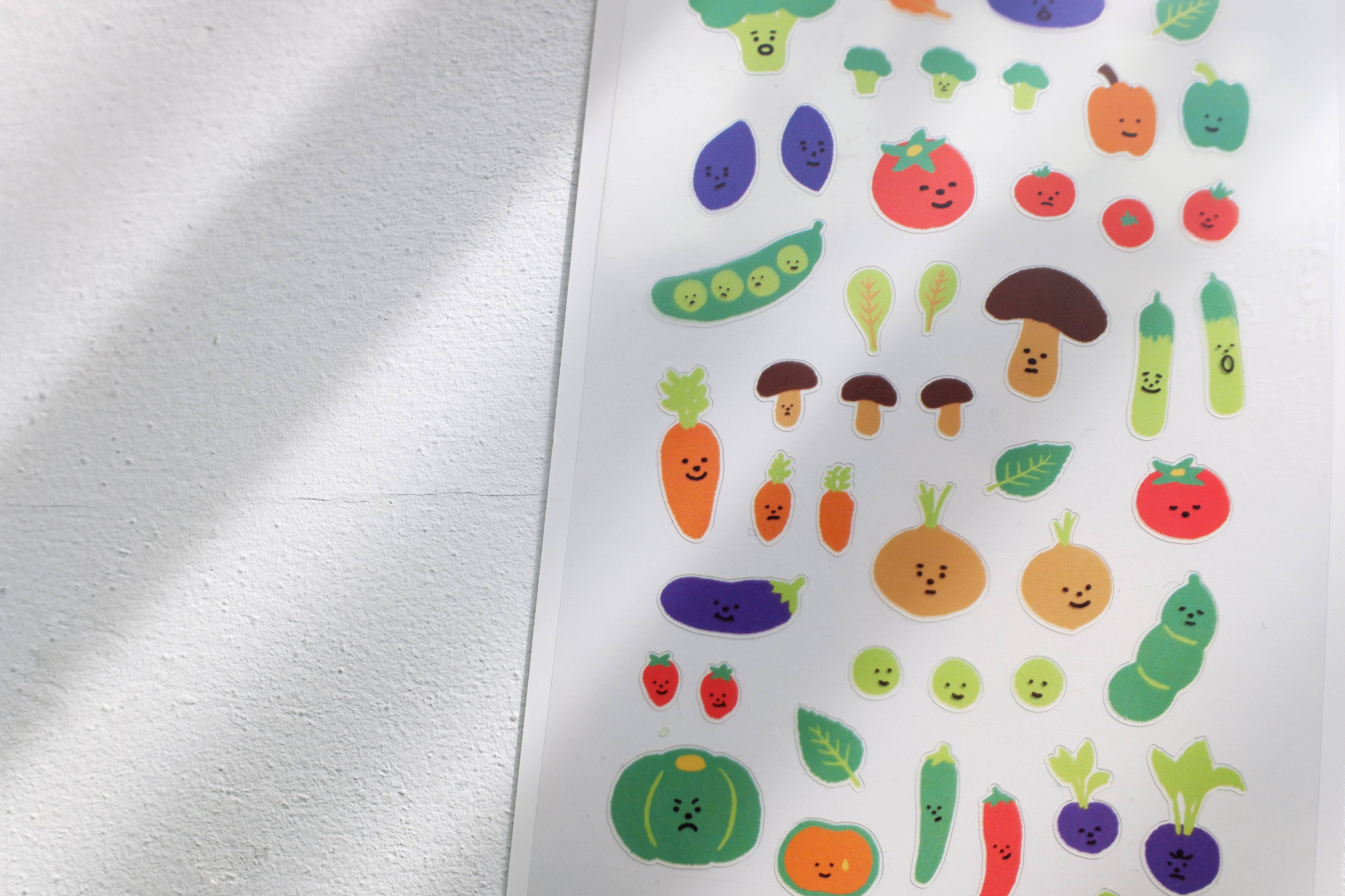 Suatelier design - Happy colorful vegetable Sticker Sheet