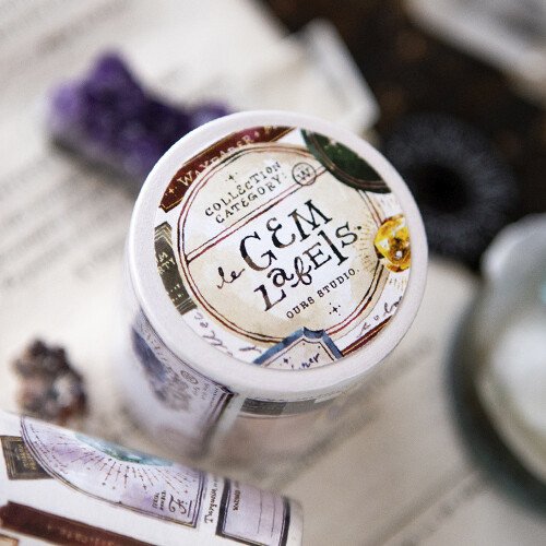 OURS Gem Labels sticker memo roll