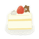 Furukawa Paper - Katanuki Fusen Die Cut Sticky Notes - Cake and Bear