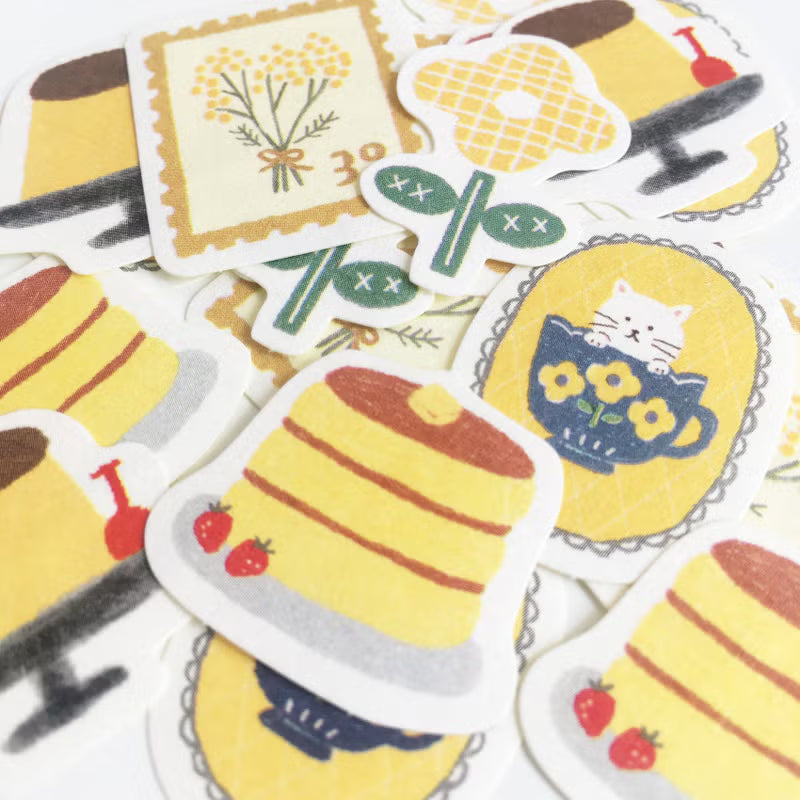 Furukawa Paper - Watashi-Biyori Washi Sticker Flakes - Yellow