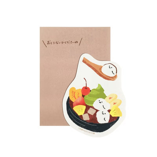 Furukawa Paper - Water Resistant Sticker Sweets Animal Workshop - Anmitsu