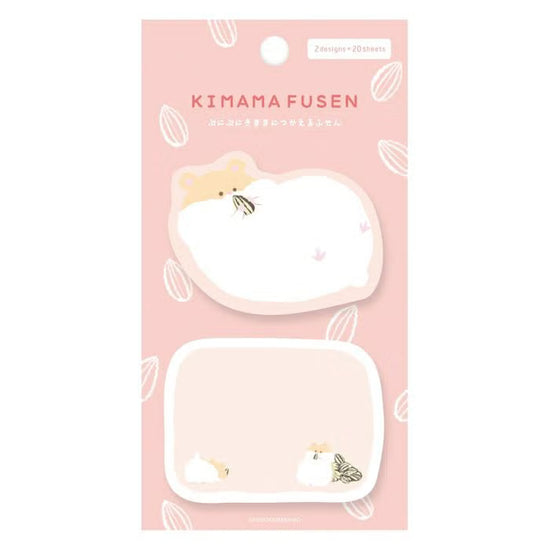 Furukawa Paper - Kimama Fusen Die Cut Sticky Notes  -  Fuffy Hamster