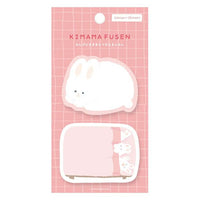 Furukawa Paper - Kimama Fusen Die Cut Sticky Notes -  Cute Bunny