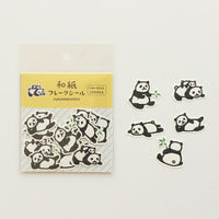 Furukawaka Paper - Washi Sticker Flakes - Panda