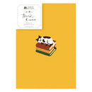 Furukawa Paper - Hontowatashi Embroidery Book Cover/ Planner Cover - Cat and Books (A6)