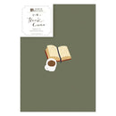 Furukawa Paper - Hontowatashi Embroidery Book Cover/ Planner Cover - Books and Coffee (A6)