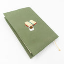 Furukawa Paper - Hontowatashi Embroidery Book Cover/ Planner Cover - Books and Coffee (A6)