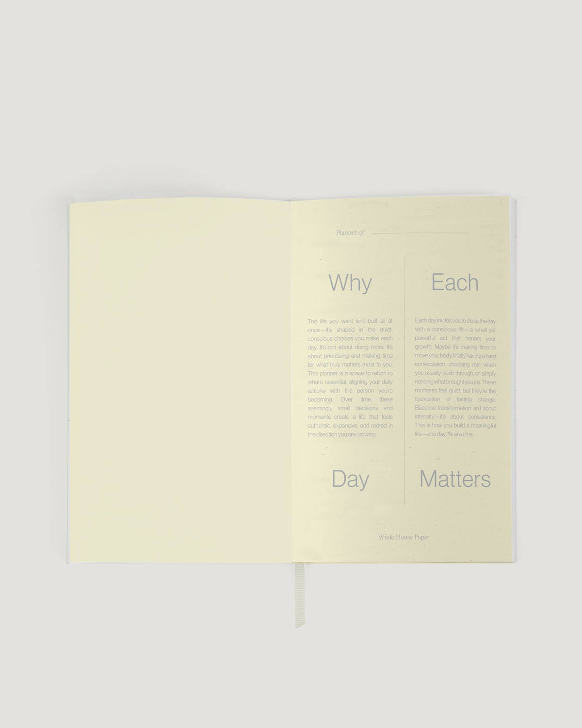 Wilde House Paper - Day Planner