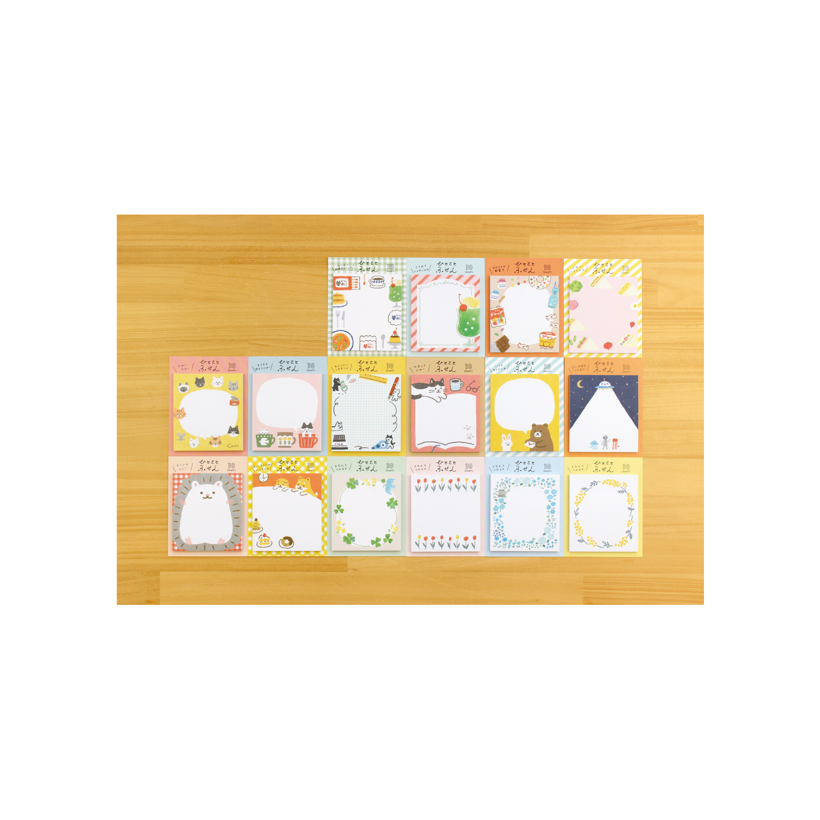 Furukawa Paper - One Word Fusen Sticky Notes - Shiba Inu and Sweets