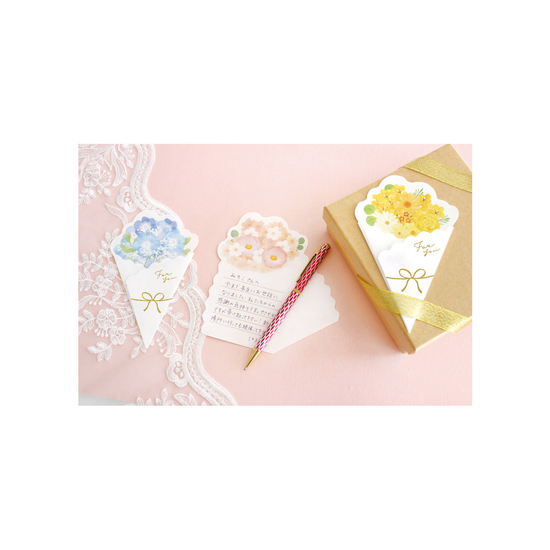 Furukawa Paper - Bouquet Die-cut Letter Set - Refreshing Nemophila