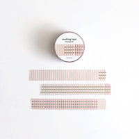 masking tape with grid patterns on a white background