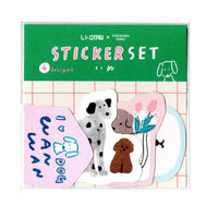 Furukawa Shiko × Retro Insatsu Washi Dog Sticker Set