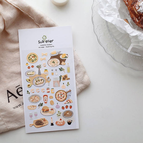 Suatelier design - Food Trip #1 Sticker Sheet