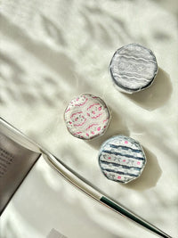 Pion Die-Cut Edge Washi Tape - Gray, Strawberry & Tassel