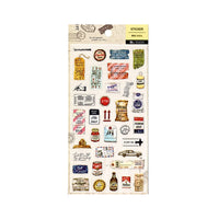 Vintage Ephemera & Travel Tickets PET Sticker Sheet