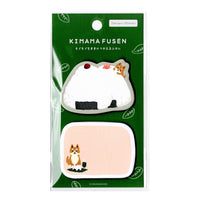 Furukawa Paper - Kimama Fusen Die Cut Sticky Notes -  Onigiri Shiba Inu