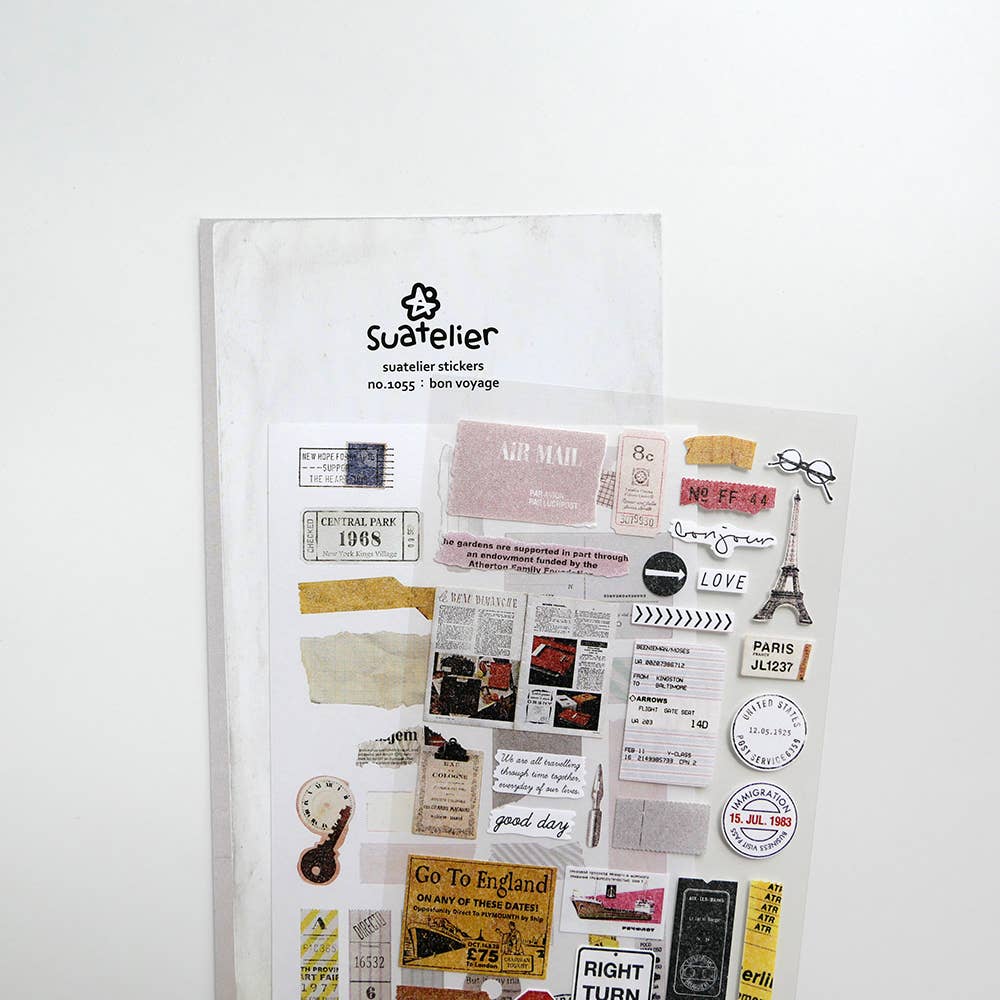 Suatelier design - Bon Voyage Sticker Sheet