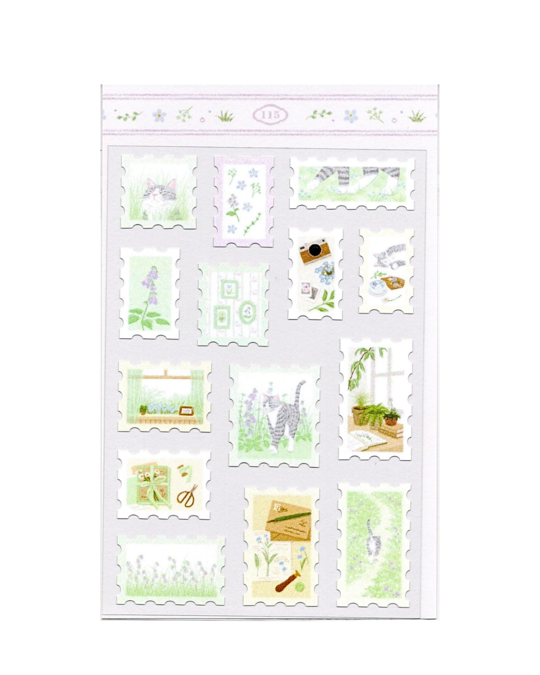 My Summer Stamp Sticker Sheet