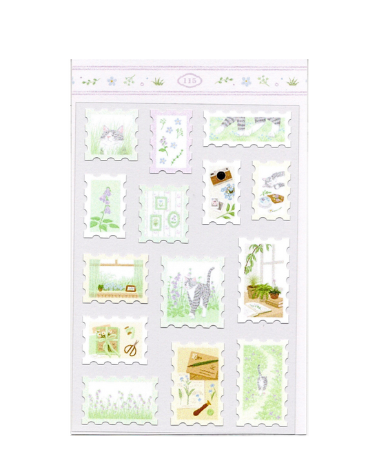 My Summer Stamp Sticker Sheet