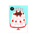 Furukawa Paper Retro Printed Postcards - Happy Birthday Cake