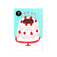 Furukawa Paper Retro Printed Postcards - Happy Birthday Cake