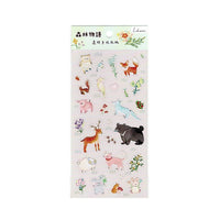 "Forest Tale" Whimsical Animals PET Sticker Sheet