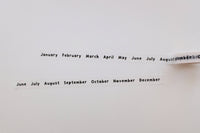 Suatelier design - Months Washi Tape