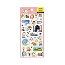 "Cozy Reading Hedgehog" Bookworm PET Sticker Sheet