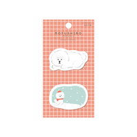 Furukawa Paper Die Cut Sticky Notes Mofushiro Fusen - Dog
