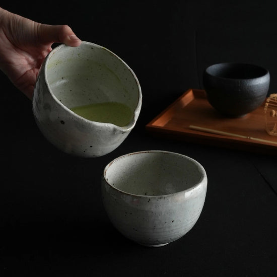 SALIU - Hyozan Kiln Katakuchi Matcha Bowl