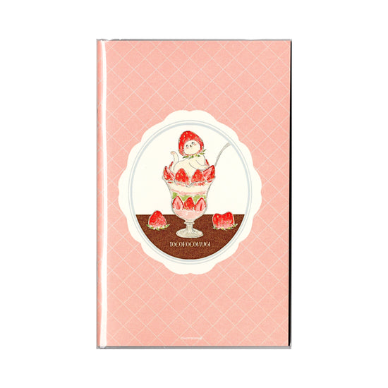 Furukawa Paper Tokorokomugi Saddle-stitched Notebook B6 - Strawberry (5mm grid)