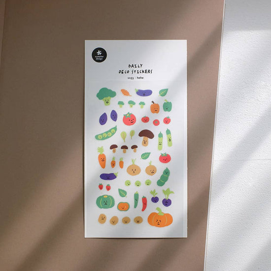 Suatelier design - Happy colorful vegetable Sticker Sheet