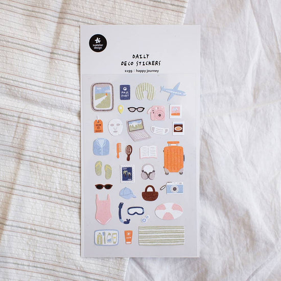 Suatelier design - Happy journey Sticker Sheet
