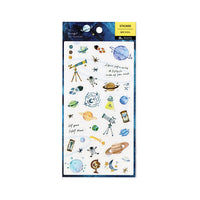 "Cosmic Wonders" Galaxy & Space PET Sticker Sheet