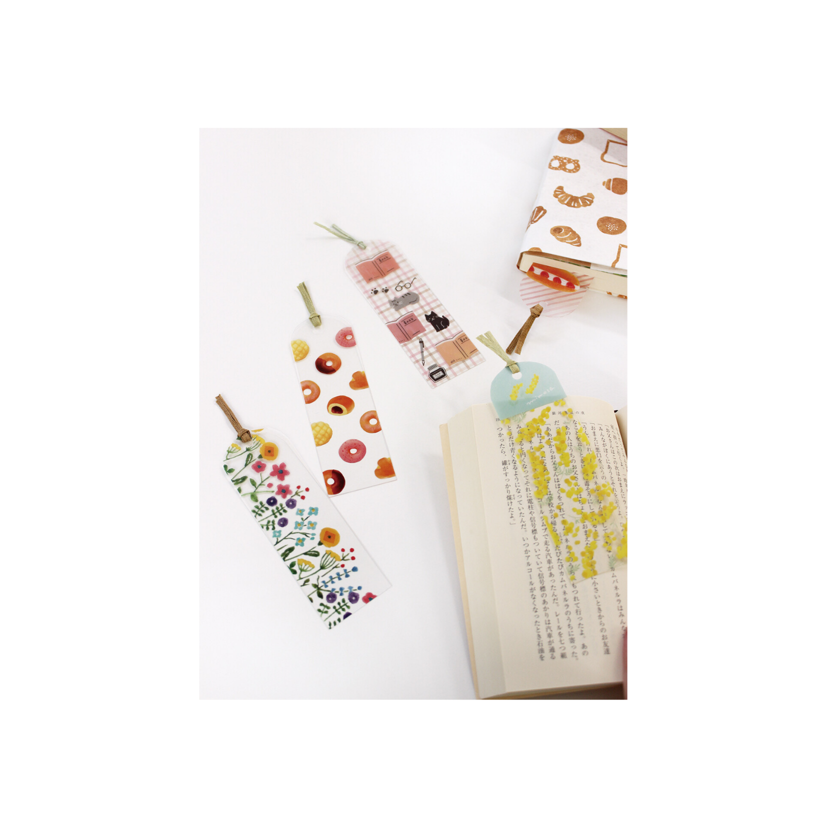 Furukawa Paper HONTOWATASHI Bookmark - Mimossa