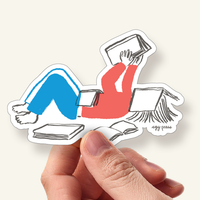 Book Lover Reader Vinyl Sticker
