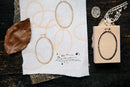 OURS Ellipse Embroidery Hoop Rubber Stamp