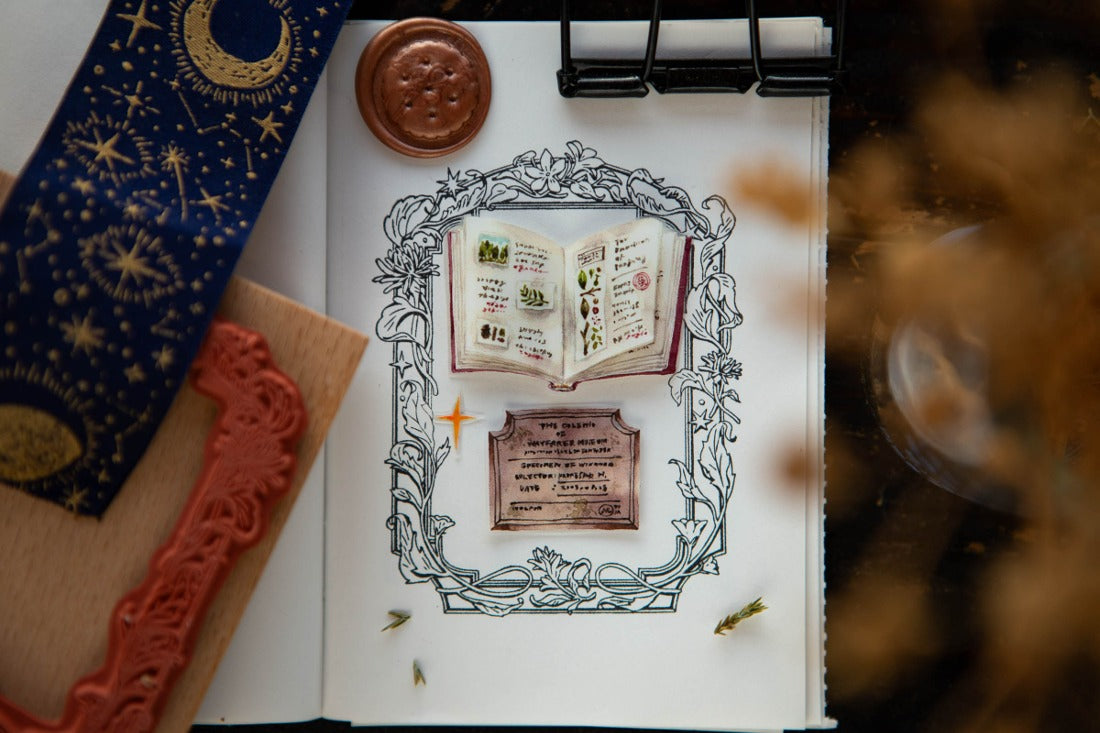 OURS Flower Frame B Rubber Stamp