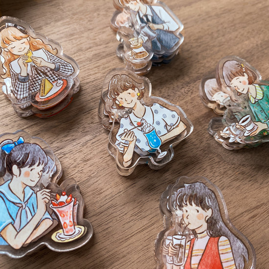 Point Chen - Kissa Girl Acrylic Clip (Blind boxes)