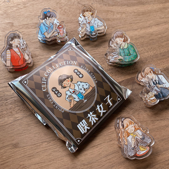 Point Chen - Kissa Girl Acrylic Clip (Full set of 6)