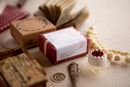 OURS Oval Ribbon Frame Rubber Stamp